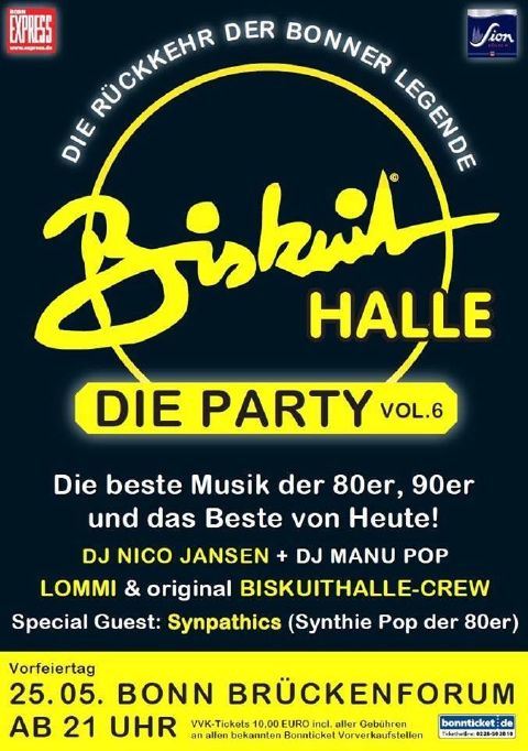 Biskuithallenparty, Brückenforum Bonn (25.05.2016)