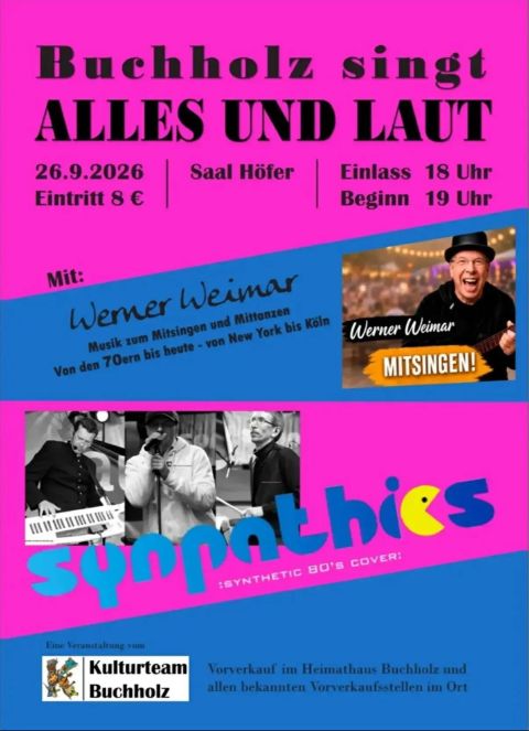 Buchholz singt: Alles und Laut (26.09.2026)
